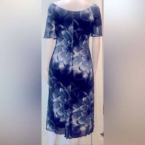 Vintage Jessica Howard Floral Short Sleeve Midi Dress, Size 12